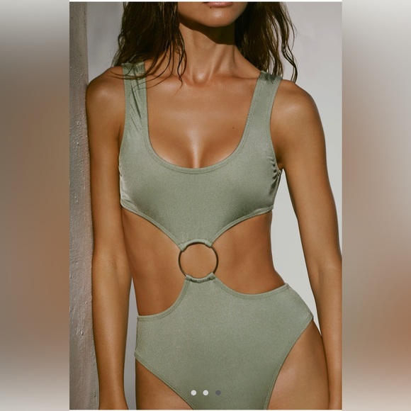 NWT Anthropologie Montce Ky One-Piece Cutout Swimsuit -XL - Picture 1 of 6